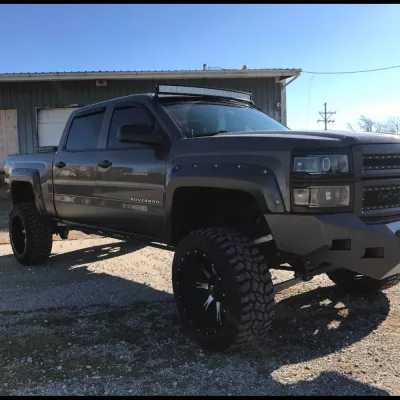 CHEVY 1500 2014-2015 with CLASSIC FRONT Weld It Yourself STANDARD installed