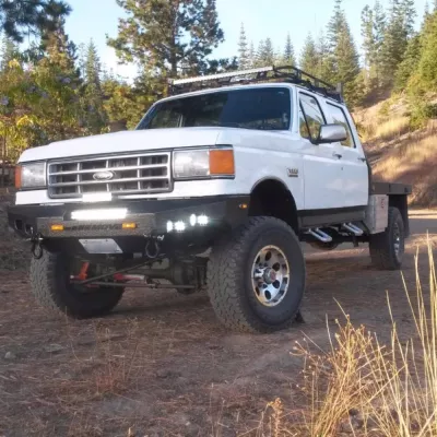 FORD F250-350 1987-1991 with CLASSIC FRONT Weld It Yourself STANDARD installed