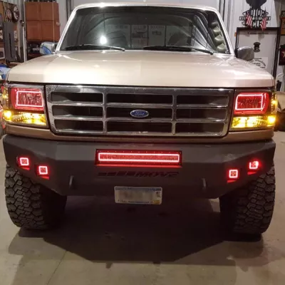 FORD F250-350 1992-1998 with CLASSIC FRONT Weld It Yourself STANDARD installed