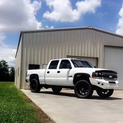CHEVY 2500-3500HD 1999-2002 with CLASSIC FRONT Weld It Yourself STANDARD installed
