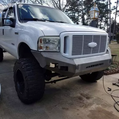 FORD F250-350 2005-2007 with CLASSIC FRONT Weld It Yourself STANDARD installed