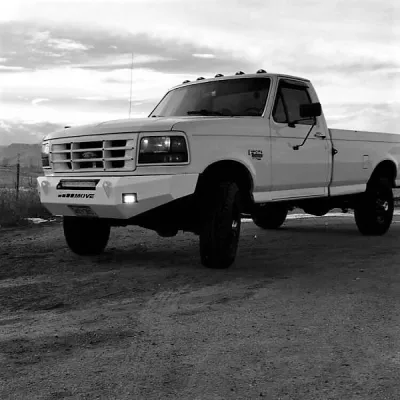 FORD F250-350 1992-1998 with CLASSIC FRONT Weld It Yourself STANDARD installed