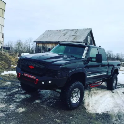 CHEVY 2500-3500HD 2003-2007 with CLASSIC FRONT Weld It Yourself STANDARD installed