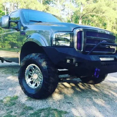 FORD F250-350 2005-2007 with CLASSIC FRONT Weld It Yourself STANDARD installed