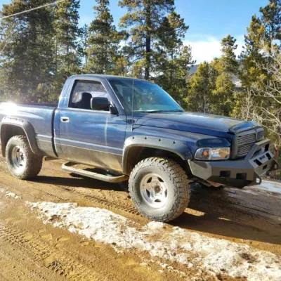 DODGE 1500 1994-2001 with CLASSIC FRONT Weld It Yourself Offroad installed
