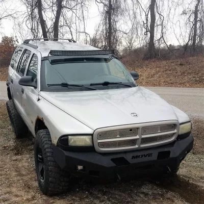 DODGE DURANGO 1998-2003 with CLASSIC FRONT Weld It Yourself Offroad installed