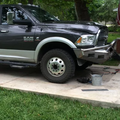 DODGE 2500-3500 2010-2018 with CLASSIC FRONT Weld It Yourself STANDARD installed