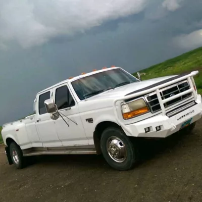 FORD F250-350 1992-1998 with CLASSIC FRONT Weld It Yourself STANDARD installed