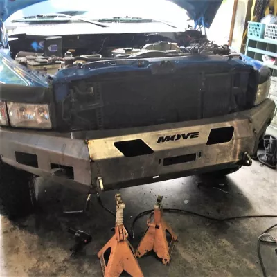 DODGE 2500-3500 1994-2002 with CLASSIC FRONT Weld It Yourself Offroad installed