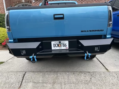 Chevy 1500 1988-1998 with a classic rear weld it yourself bumper kit