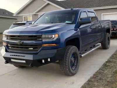 CHEVY 1500 2016-2018 with PRECISION FRONT W.I.Y.KIT STANDARD installed
