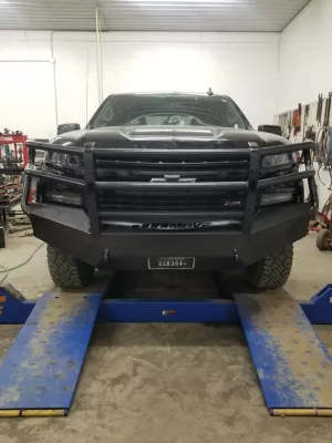 CHEVY 1500 2019-2022 with PRECISION FRONT Weld It Yourself STANDARD installed
