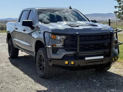 Chevy 1500 2022.5-2026 with a classic front weld it yourself bumper kit