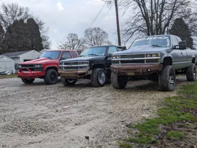 CHEVY 2500-3500HD 1988-1998 with CLASSIC FRONT W.I.Y.KIT STANDARD installed