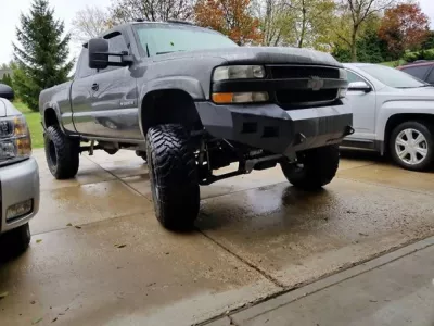 CHEVY 2500-3500HD 1999-2002 with CLASSIC FRONT Weld It Yourself STANDARD installed
