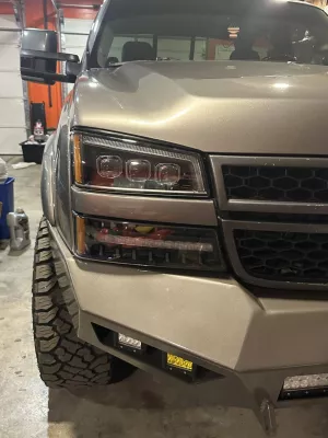 CHEVY 2500-3500HD 2003-2007 with PRECISION FRONT Weld It Yourself STANDARD installed