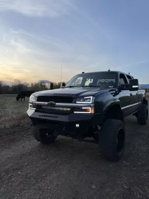 CHEVY 2500-3500HD 2003-2007 with PRECISION FRONT Weld It Yourself STANDARD installed