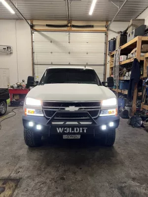 CHEVY 2500-3500HD 2003-2007 with CLASSIC FRONT Weld It Yourself STANDARD installed