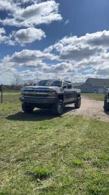 CHEVY 2500-3500HD 2015-2019 with CLASSIC FRONT Weld It Yourself STANDARD installed