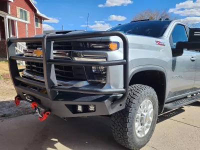 CHEVY 2500-3500HD 2020-2023 with PRECISION FRONT Weld It Yourself STANDARD installed