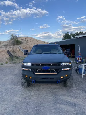 Chevy 2500-3500hd 1999-2002 with a classic front weld it yourself bumper kit