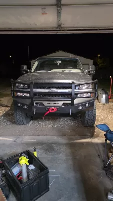 Chevy 2500-3500hd 2003-2007 with a classic front weld it yourself bumper kit