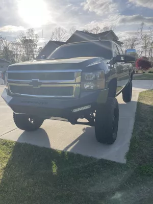 CHEVY 2500-3500HD 2007.5-2010 with PRECISION FRONT Weld It Yourself STANDARD installed