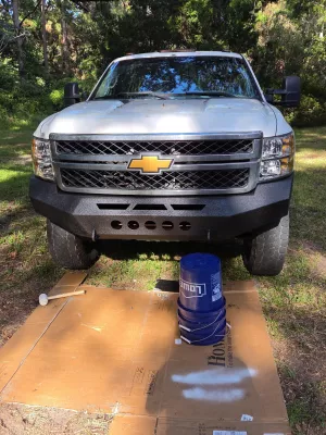 CHEVY 2500-3500HD 2011-2014 with PRECISION FRONT Weld It Yourself STANDARD installed