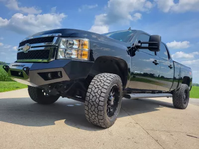 CHEVY 2500-3500HD 2011-2014 with PRECISION FRONT Weld It Yourself STANDARD installed