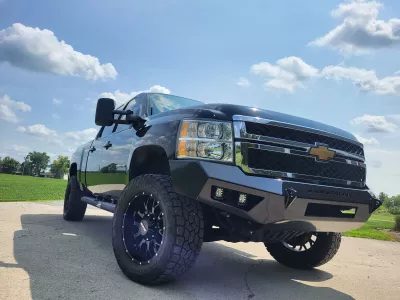 CHEVY 2500-3500HD 2011-2014 with PRECISION FRONT Weld It Yourself STANDARD installed