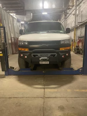 CHEVY EXPRESS VAN 2003-2026 with CLASSIC FRONT Weld It Yourself Offroad installed