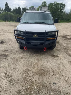 CHEVY EXPRESS VAN 2003-2026 with CLASSIC FRONT Weld It Yourself Offroad installed