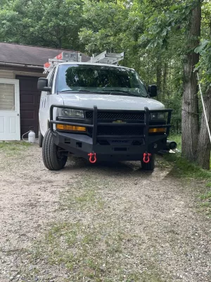 CHEVY EXPRESS VAN 2003-2026 with CLASSIC FRONT Weld It Yourself Offroad installed