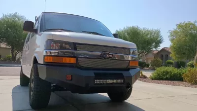 CHEVY EXPRESS VAN 2003-2026 with CLASSIC FRONT W.I.Y.KIT STANDARD installed