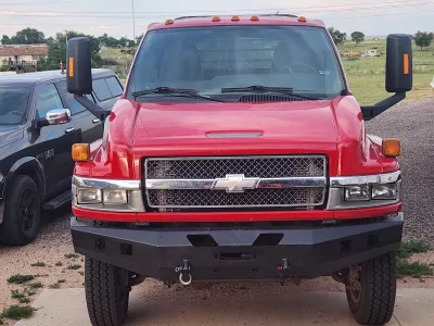 Chevy kodiak 2002-2015 with a classic front weld it yourself bumper kit
