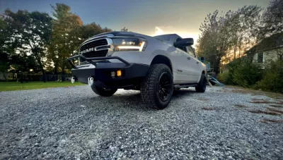 DODGE 1500 2019-2024 with PRECISION FRONT W.I.Y.KIT STANDARD installed