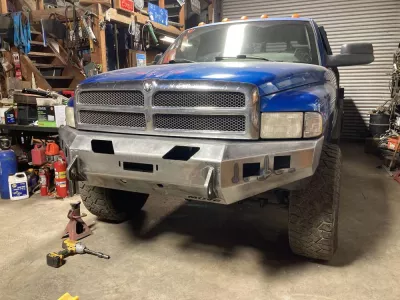 DODGE 2500-3500 1994-2002 with CLASSIC FRONT Weld It Yourself Offroad installed