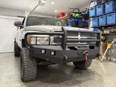 Dodge 2500-3500 1994-2002 with a classic front weld it yourself bumper kit