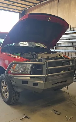 Dodge 2500-3500 2010-2018 with a classic front weld it yourself bumper kit