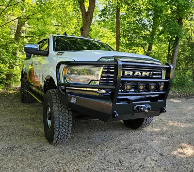 DODGE 2500-3500 2019-2024 with CLASSIC FRONT Weld It Yourself Offroad installed