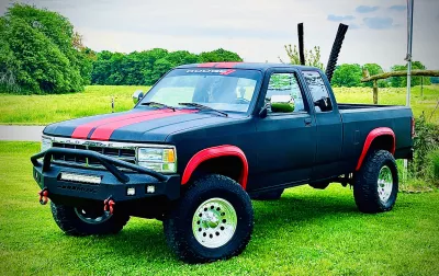 Dodge dakota 1987-1996 with a classic front weld it yourself bumper kit