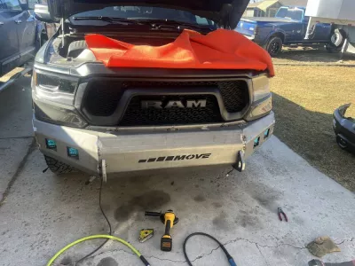 DODGE REBEL 1500 2019-2024 with CLASSIC FRONT Weld It Yourself STANDARD installed
