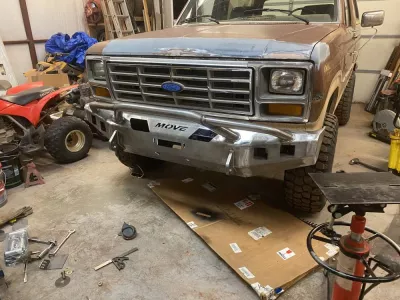 FORD BRONCO 1980-1986 with CLASSIC FRONT Weld It Yourself Offroad installed