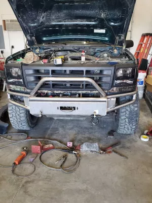 FORD BRONCO 1992-1996 with EMBARK FRONT Weld It Yourself Offroad installed