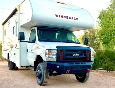 Ford e-series van 2008-2014 with a classic front weld it yourself bumper kit
