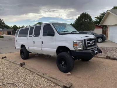 FORD E-SERIES VAN 2008-2014 with CLASSIC FRONT Weld It Yourself Offroad installed