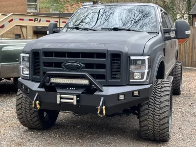 FORD EXCURSION 1999-2004 with CLASSIC FRONT Weld It Yourself Offroad installed