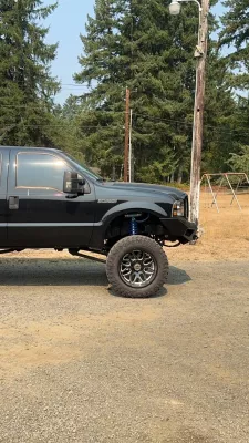 FORD EXCURSION 2005-2007 with PRECISION FRONT Weld It Yourself STANDARD installed