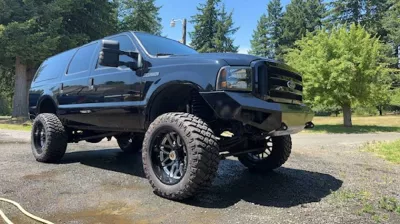 FORD EXCURSION 2005-2007 with PRECISION FRONT Weld It Yourself STANDARD installed