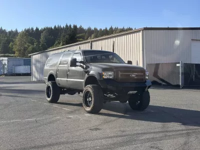 FORD EXCURSION 2005-2007 with PRECISION FRONT Weld It Yourself STANDARD installed
